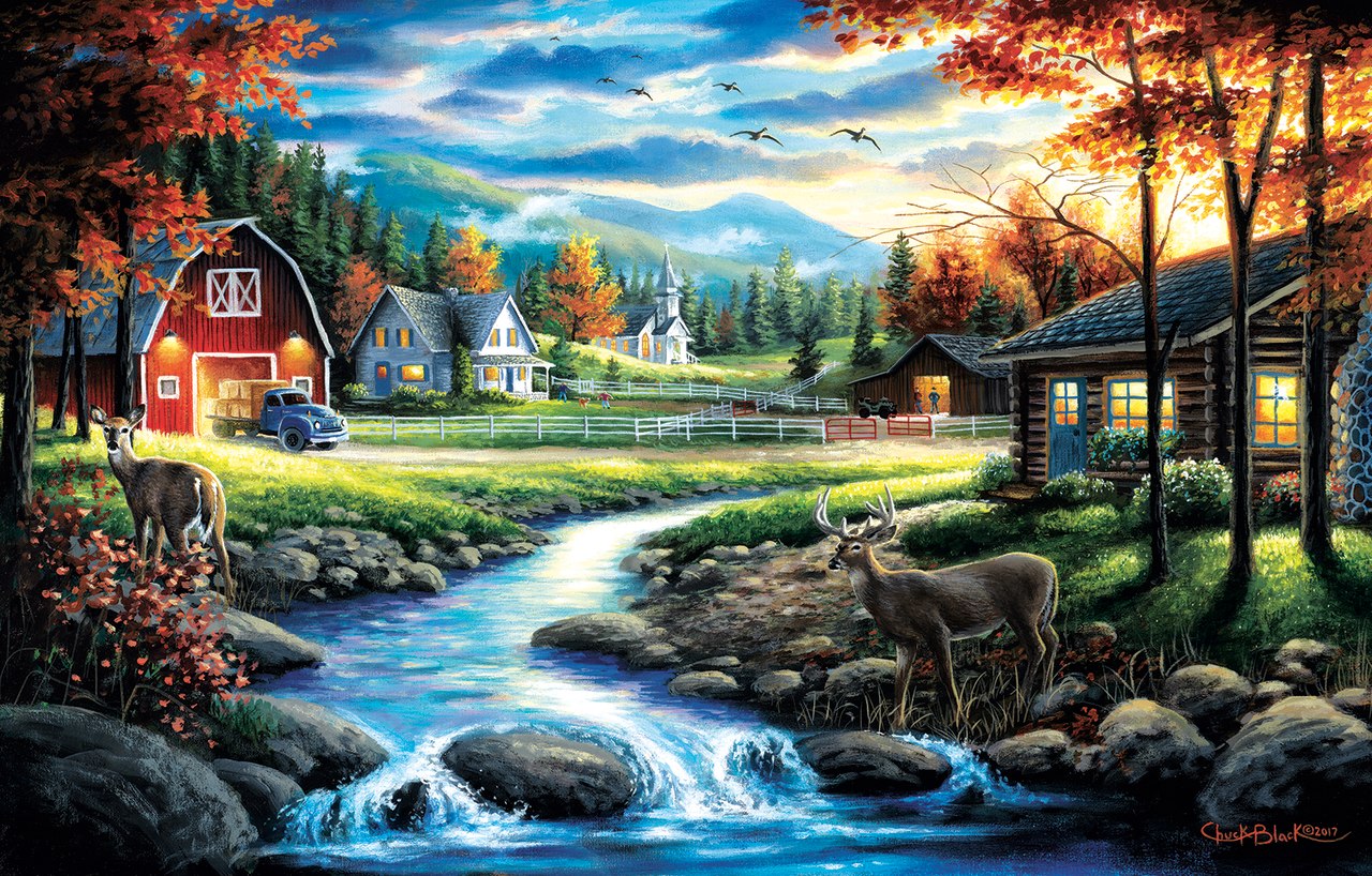 Country Sunday - 1000pc Jigsaw Puzzle By Sunsout  			  					NEW