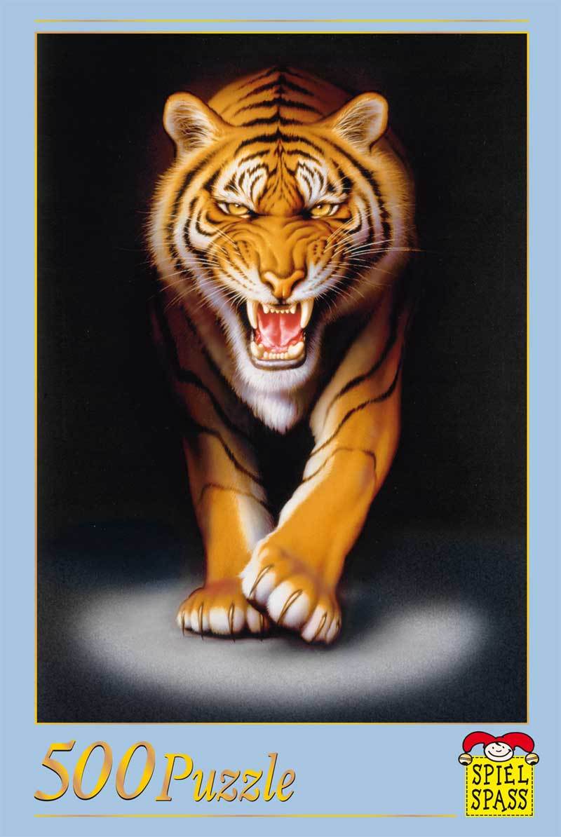 Stalking Tiger - 500pc Jigsaw Puzzle by Spiel Spass