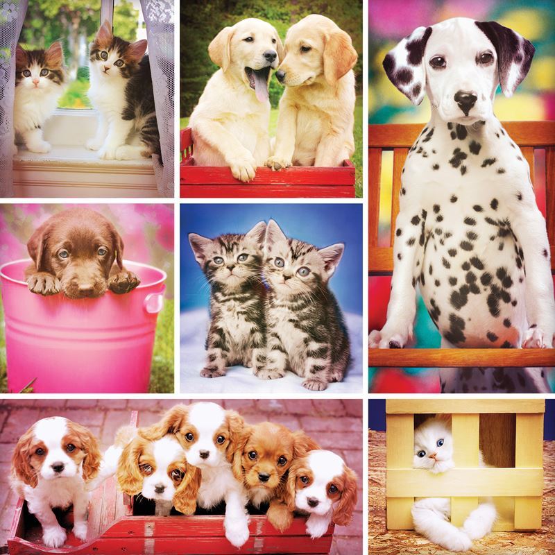 Instapaws: #BabyBesties - 500pc Square Jigsaw Puzzle By Masterpieces