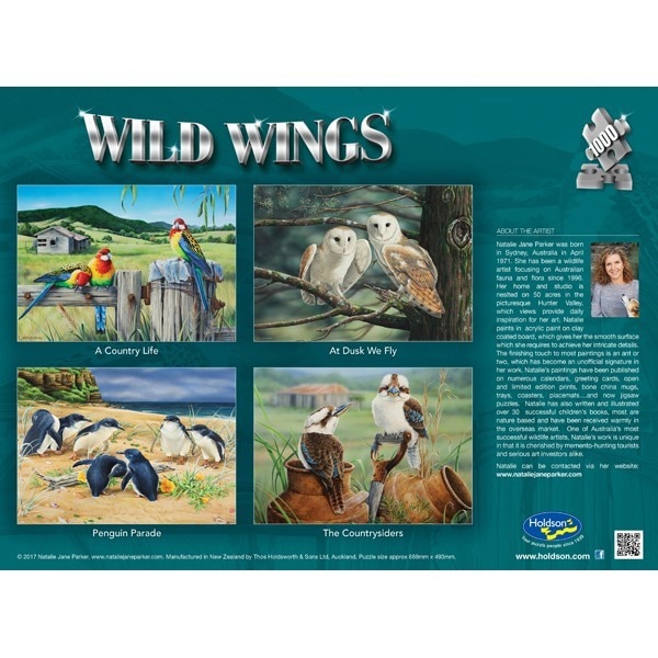 Wild Wings: The Country Siders - 1000pc Jigsaw Puzzle by Holdson  			  					NEW - image 2