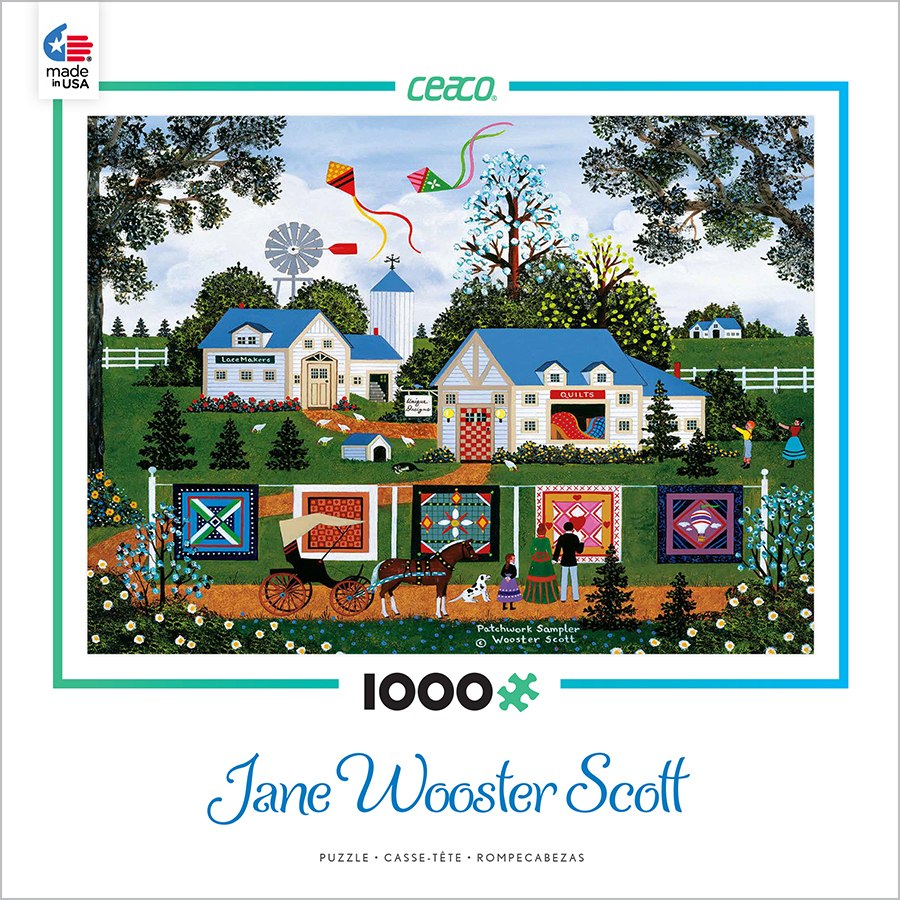 Jane Wooster Scott: Patchwork Sampler - 1000pc Jigsaw Puzzle by Ceaco - image 1