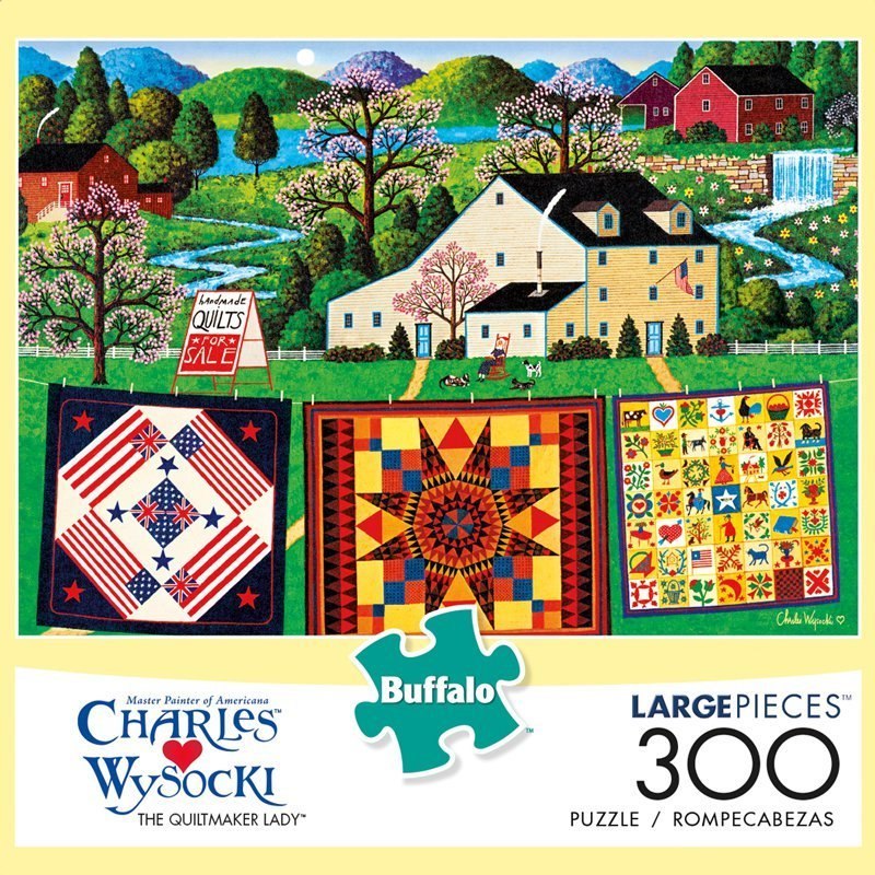 The Quiltmaker Lady - 300pc Jigsaw Puzzle by Buffalo Games - image 1