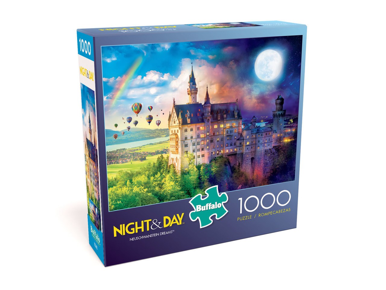 Night & Day: Neuschwanstein Dreams - 1000pc Jigsaw Puzzle by Buffalo Games  			  					NEW - image 1