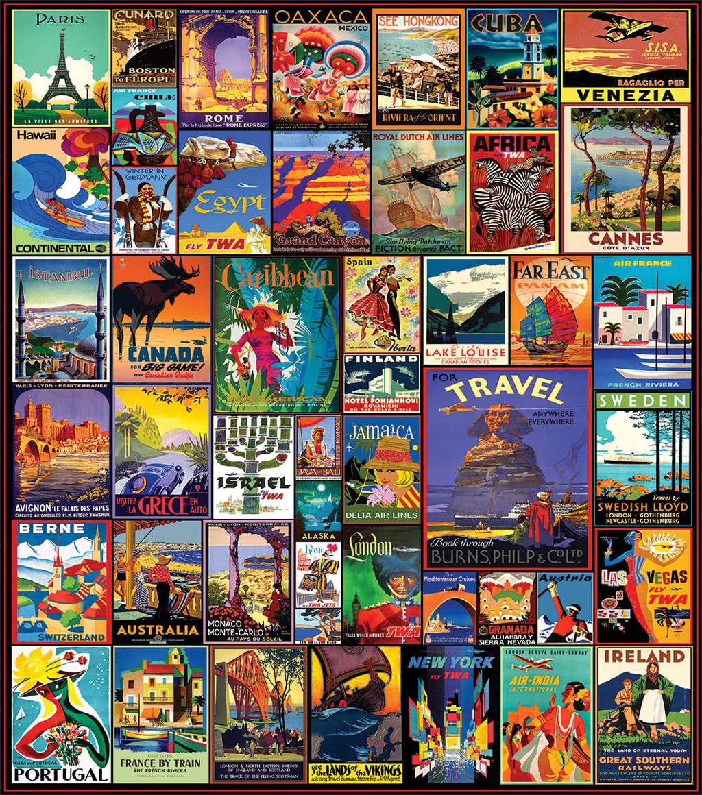 Travel The World - 550pc Jigsaw Puzzle by White Mountain - image main