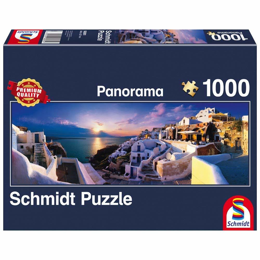 Sunset on Santorini - 1000pc Jigsaw Puzzle by Schmidt  			  					NEW - image 1