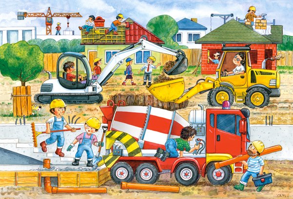 Construction Site - 40pc Jigsaw Puzzle By Castorland