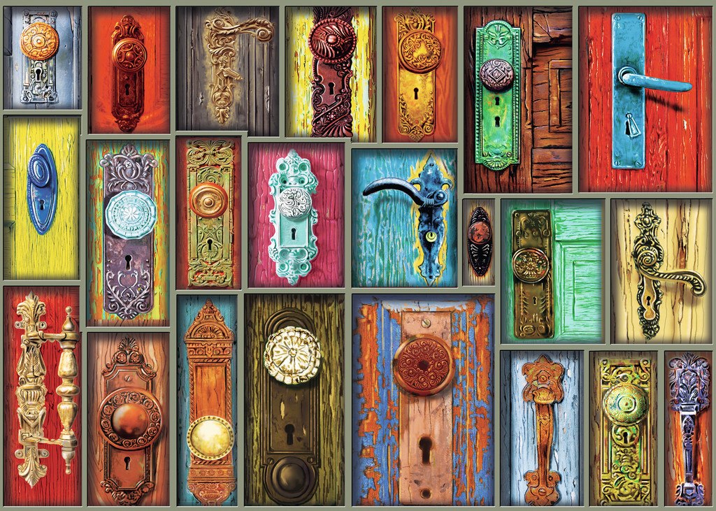 Antique Doorknobs - 1000pc Jigsaw Puzzle By Ravensburger  			  					NEW