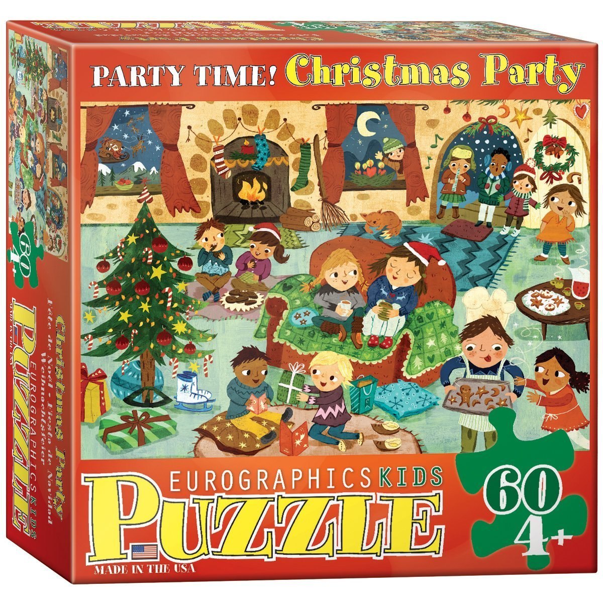 Christmas Party - 60pc Jigsaw Puzzle by Eurographics  			  					NEW - image 1