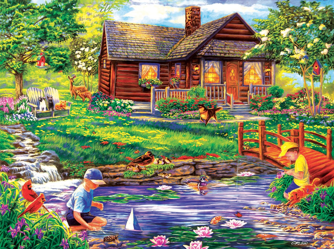 Summer Retreat - 1000pc Jigsaw Puzzle By Sunsout  			  					NEW