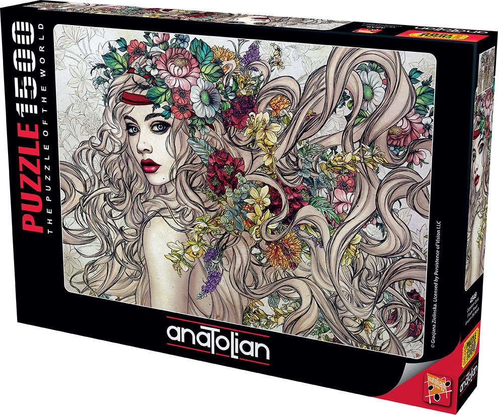 Flower Power - 1500pc Jigsaw Puzzle by Anatolian  			  					NEW - image 1