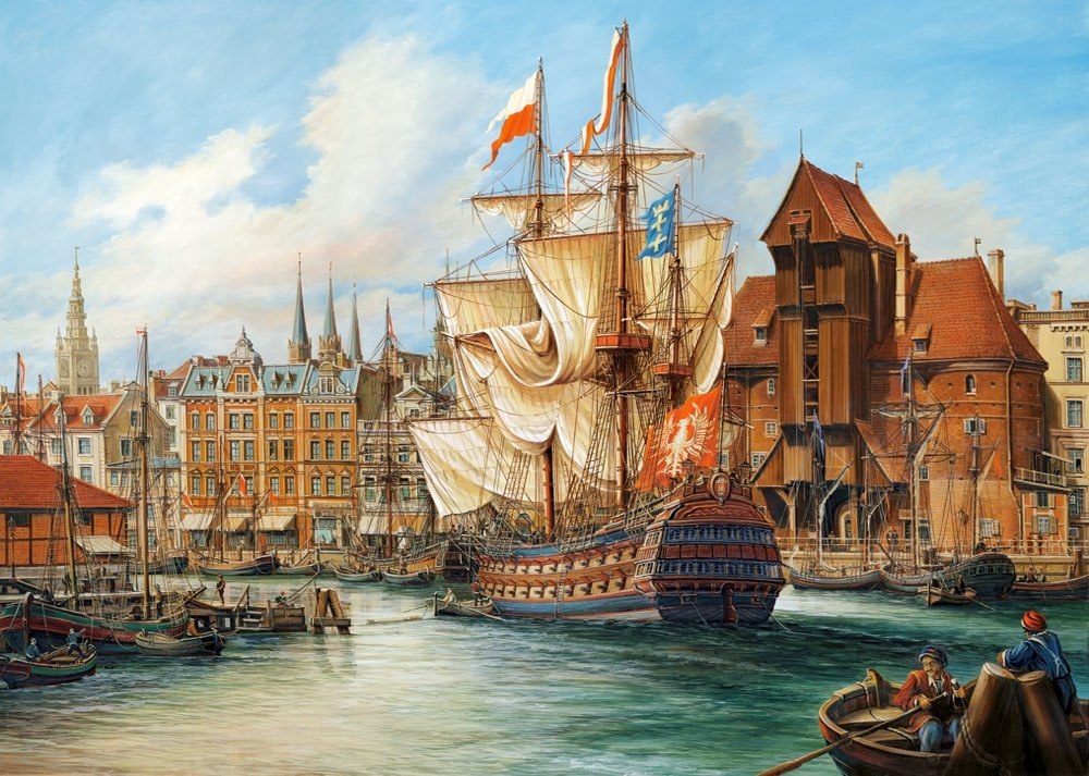 The Old Gdansk - 1000pc Jigsaw Puzzle By Castorland