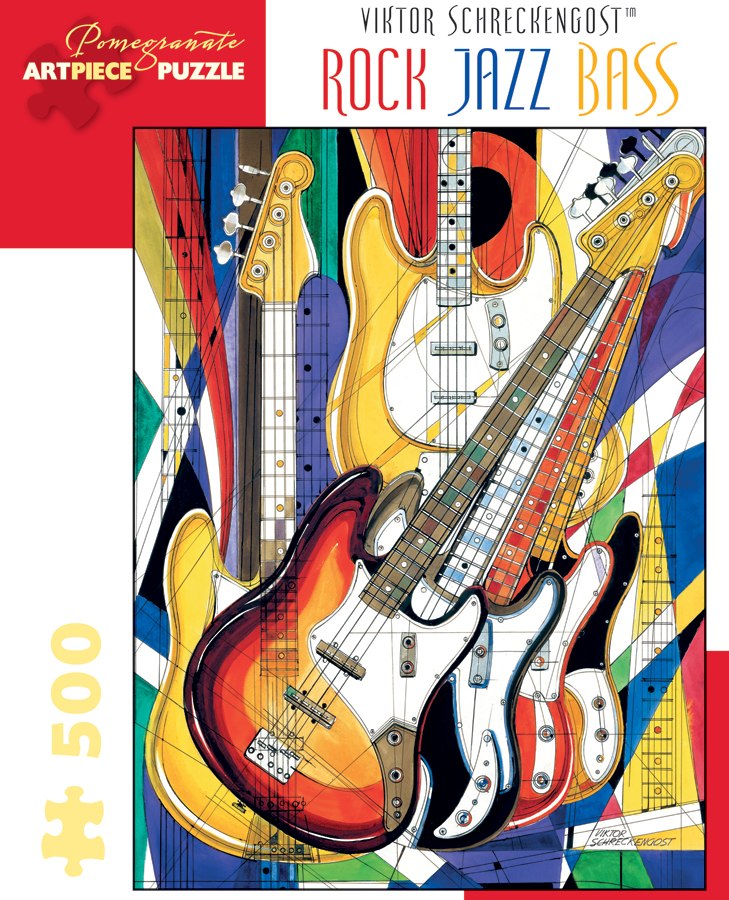 Schreckengost: Rock Jazz Bass - 500pc Jigsaw Puzzle by Pomegranate