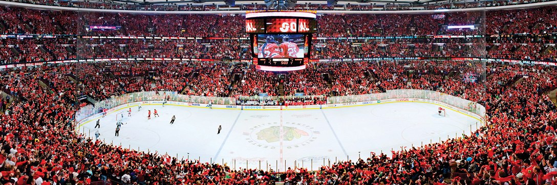 NHL: Chicago Blackhawks - 1000pc Panoramic Jigsaw Puzzle by Masterpieces