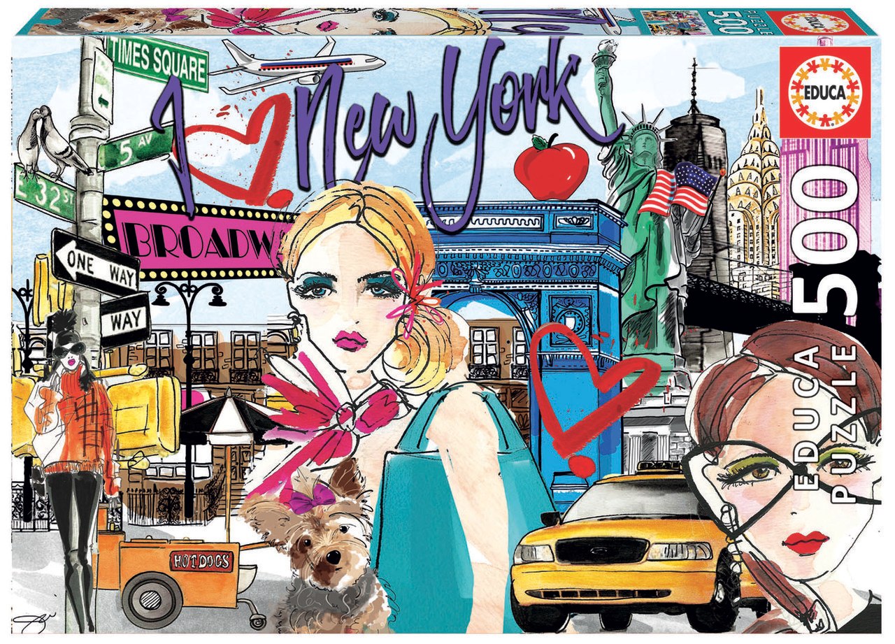 Take Me to New York - 500pc Jigsaw Puzzle by Educa  			  					NEW - image 1