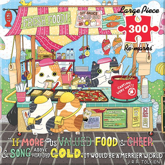 Street Food - 300pc Large Format Jigsaw Puzzle By Re-marks  			  					NEW