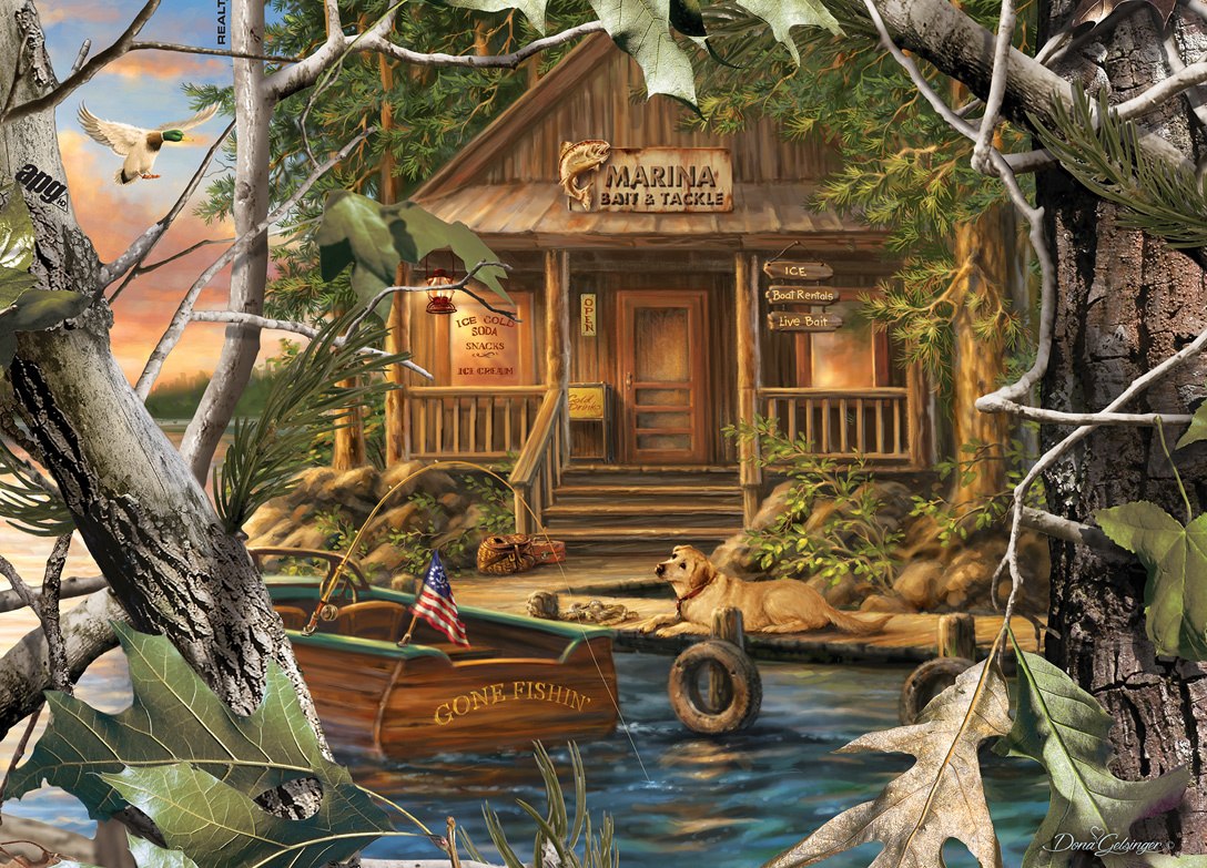 Realtree: Gone Fishing - 1000pc Jigsaw Puzzle by Masterpieces