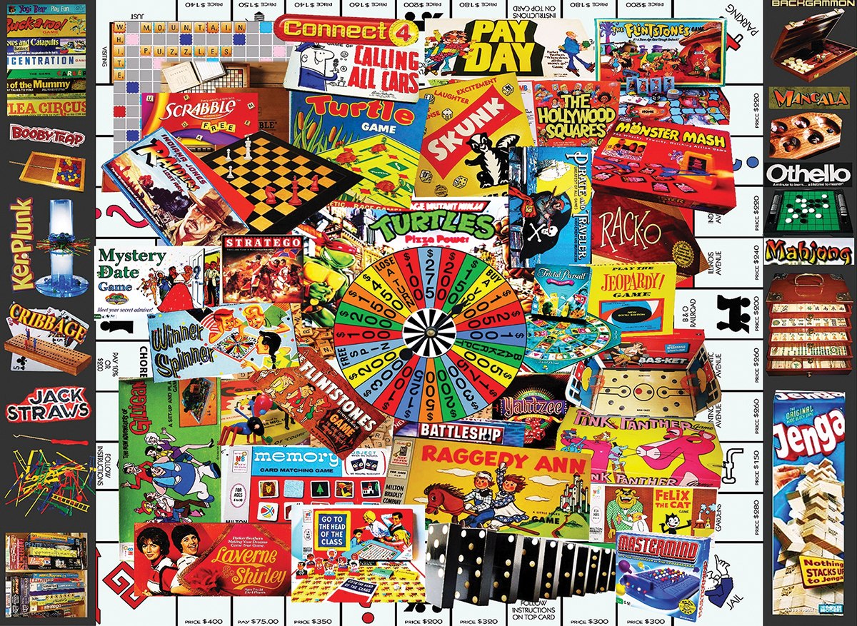 Games We Loved - 400pc Large Piece Jigsaw Puzzle By White Mountain