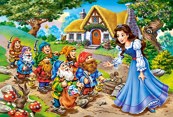 Snow White and the Seven Dwarfs - 40pc Jigsaw Puzzle By Castorland