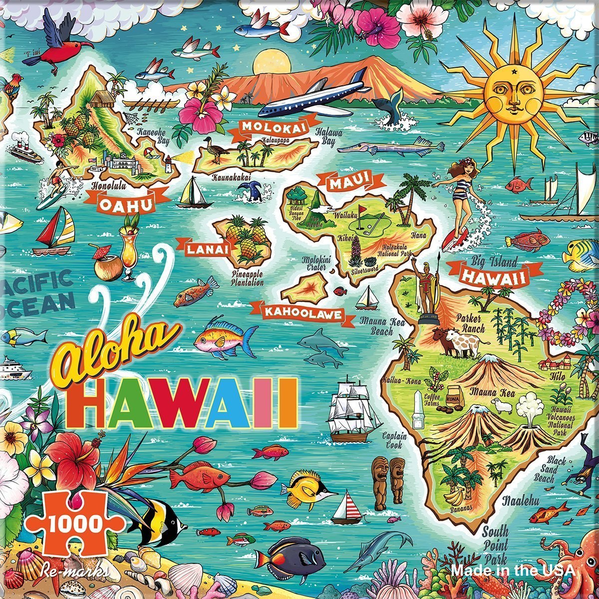 Hawaii - 1000pc Jigsaw Puzzle By Re-marks  			  					NEW