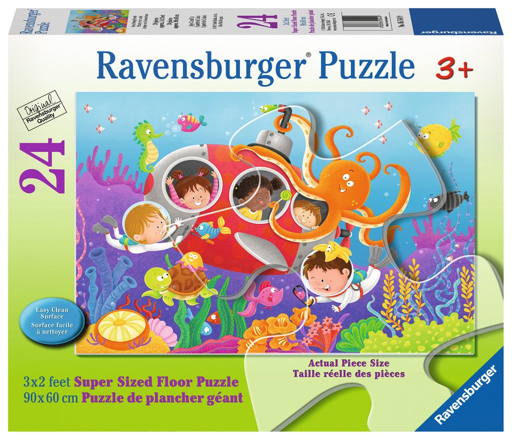 Deep Diving Friends - 24pc Floor Jigsaw Puzzle By Ravensburger  			  					NEW
