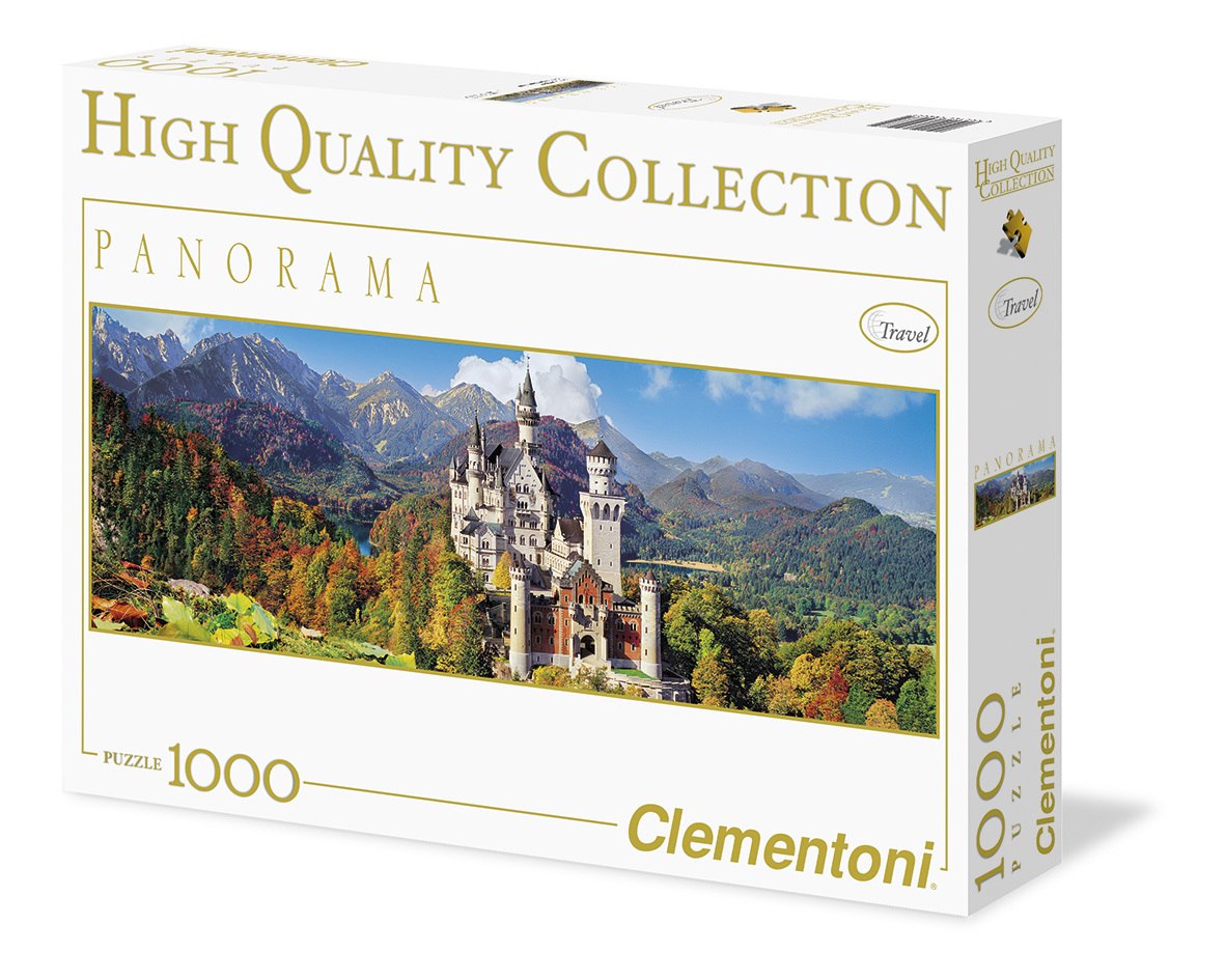 Neuschwanstein - 1000pc Panorama Puzzle by Clementoni - image 1