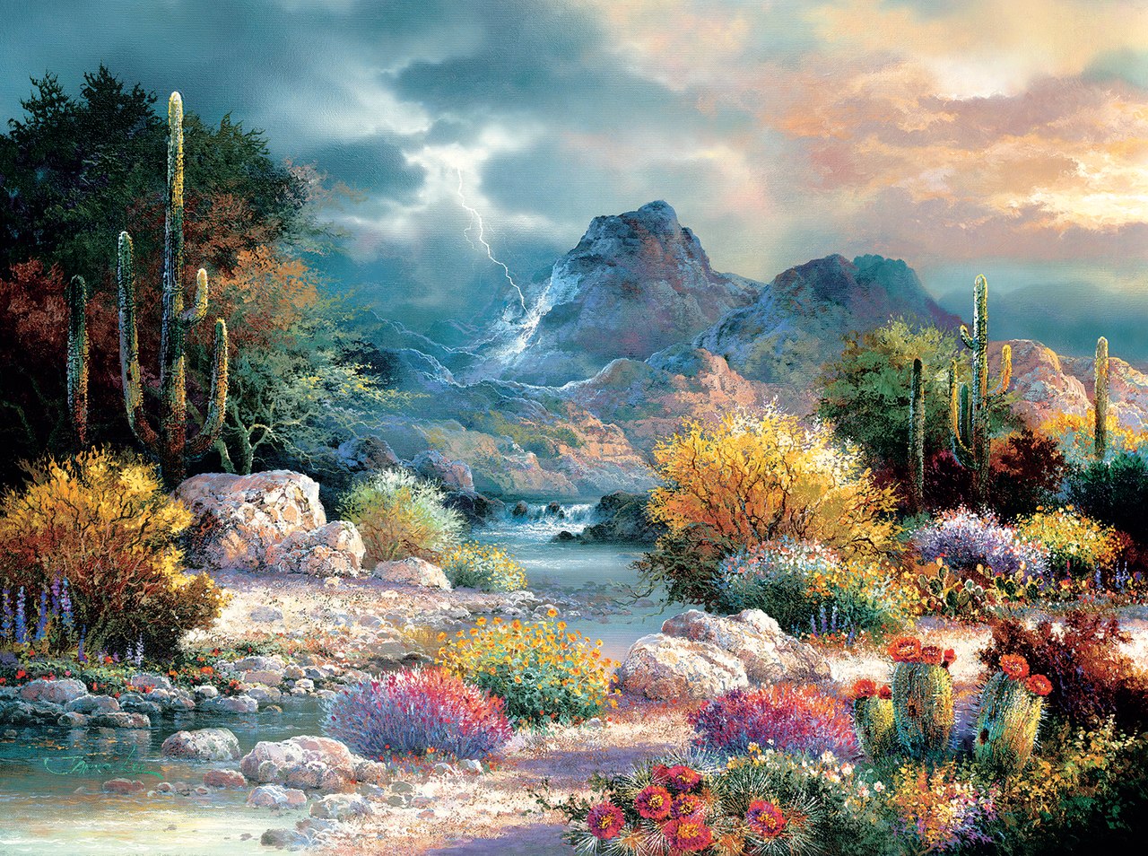 Springtime Valley - 1000pc Jigsaw Puzzle By Sunsout