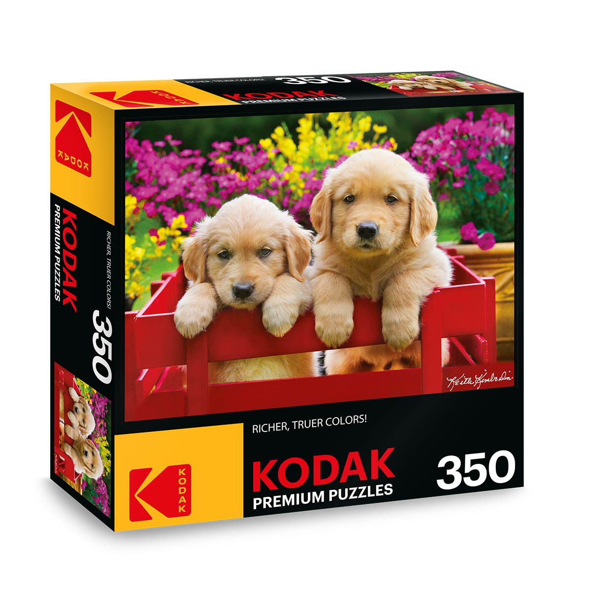 Kodak: Adorable Puppies - 350pc Jigsaw Puzzle by Lafayette Puzzle Factory  			  					NEW - image 1