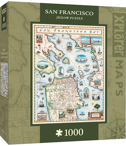 Xplorer: San Francisco Bay - 1000pc Jigsaw Puzzle By Masterpieces