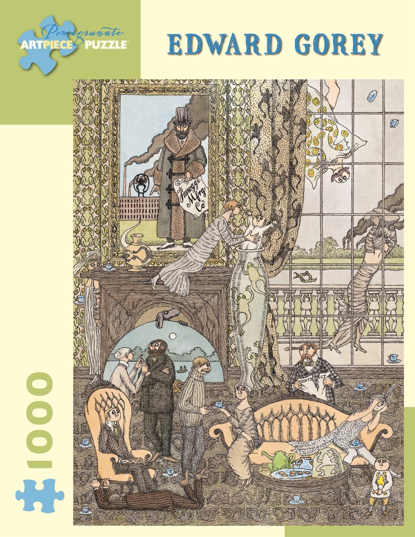 Edward Gorey 1 - 1000pc Jigsaw Puzzle by Pomegranate