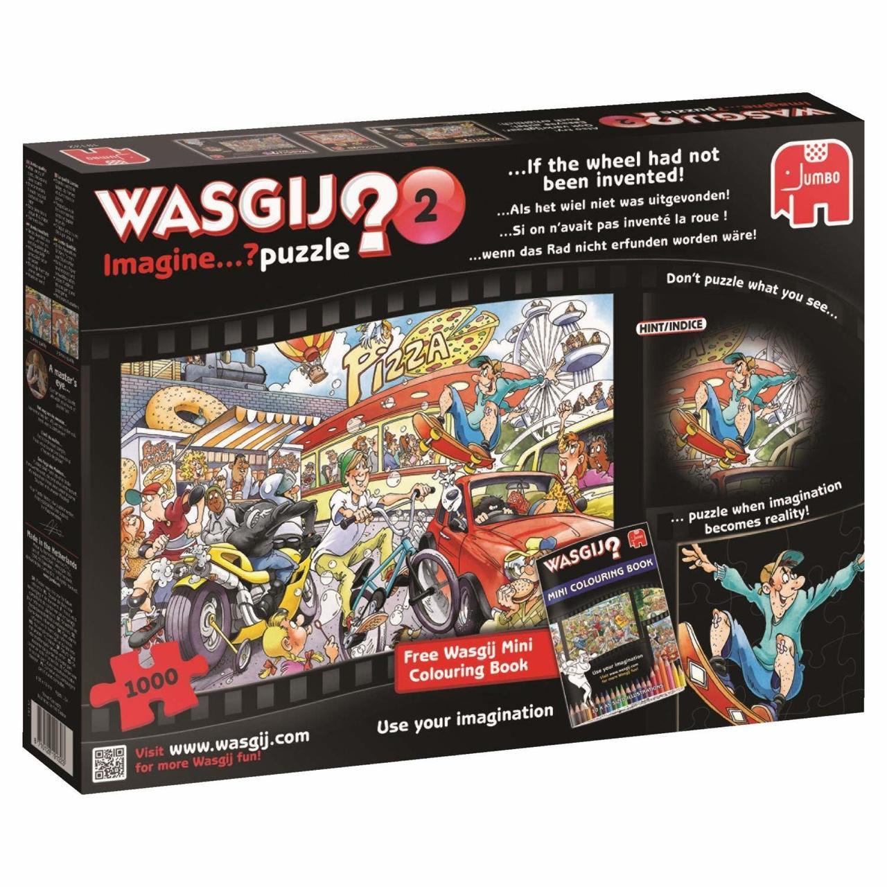 WASGIJ: Imagine 2, If the Wheel Had Not Been Invented! - 1000pc Jigsaw Puzzle By Jumbo  			  					NEW - image 1