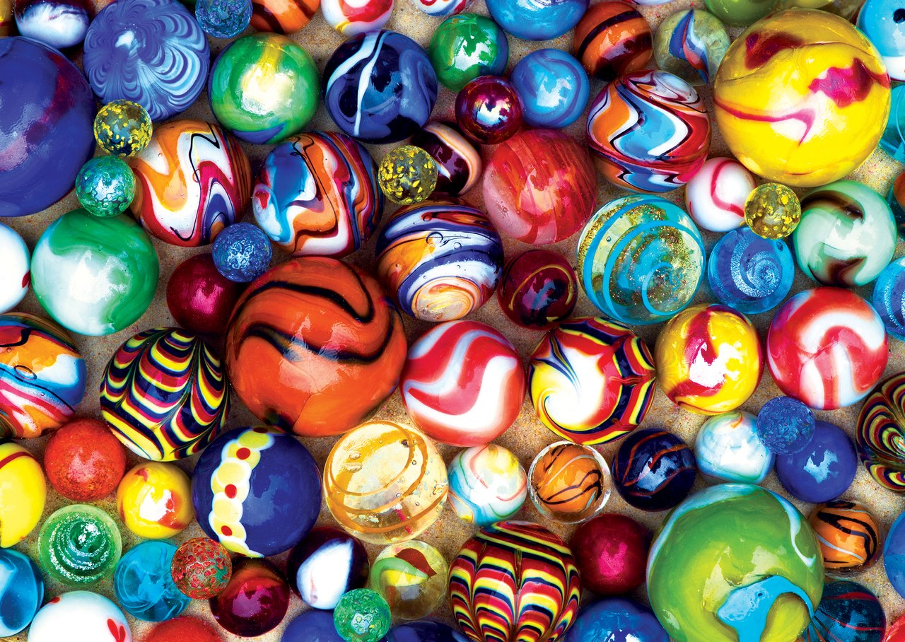 World‘S Smallest: All My Marbles - 1000pc Jigsaw Puzzle by Masterpieces  			  					NEW