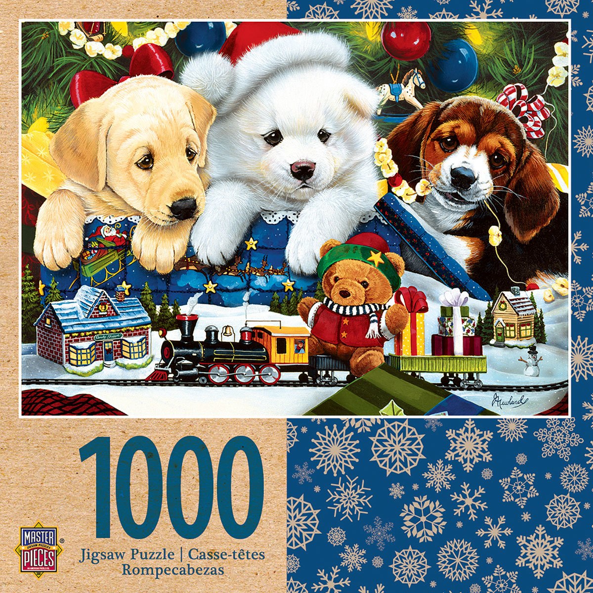 Toyland Pups - 1000pc Jigsaw Puzzle by Masterpieces  			  					NEW - image 1