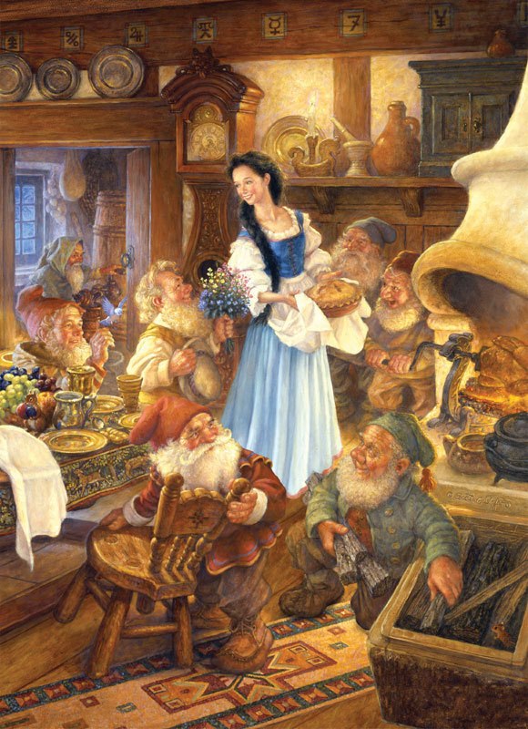 Snow White and the Seven Dwarfs - 1000pc Jigsaw Puzzle by Masterpieces