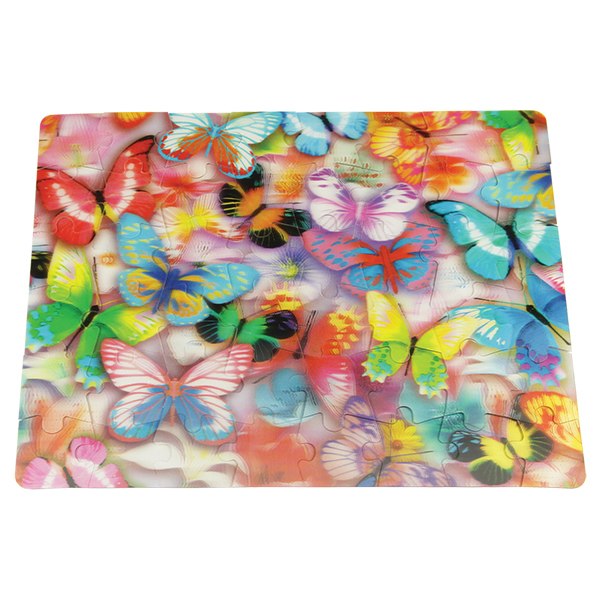 3D Puzzle: Butterflies - 48pc Lenticular Jigsaw Puzzle  			  					NEW - image 2