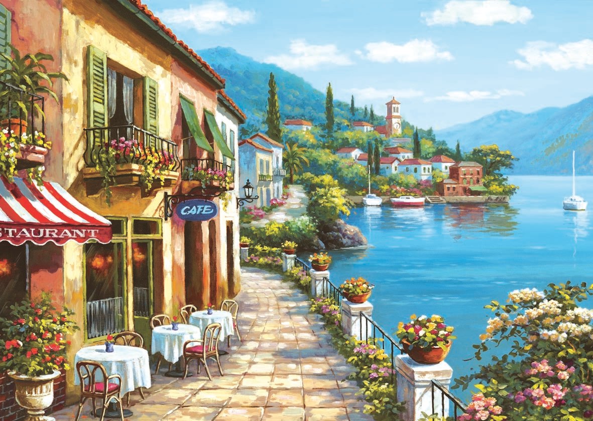 Overlook Cafe I - 3000pc Jigsaw Puzzle by Anatolian