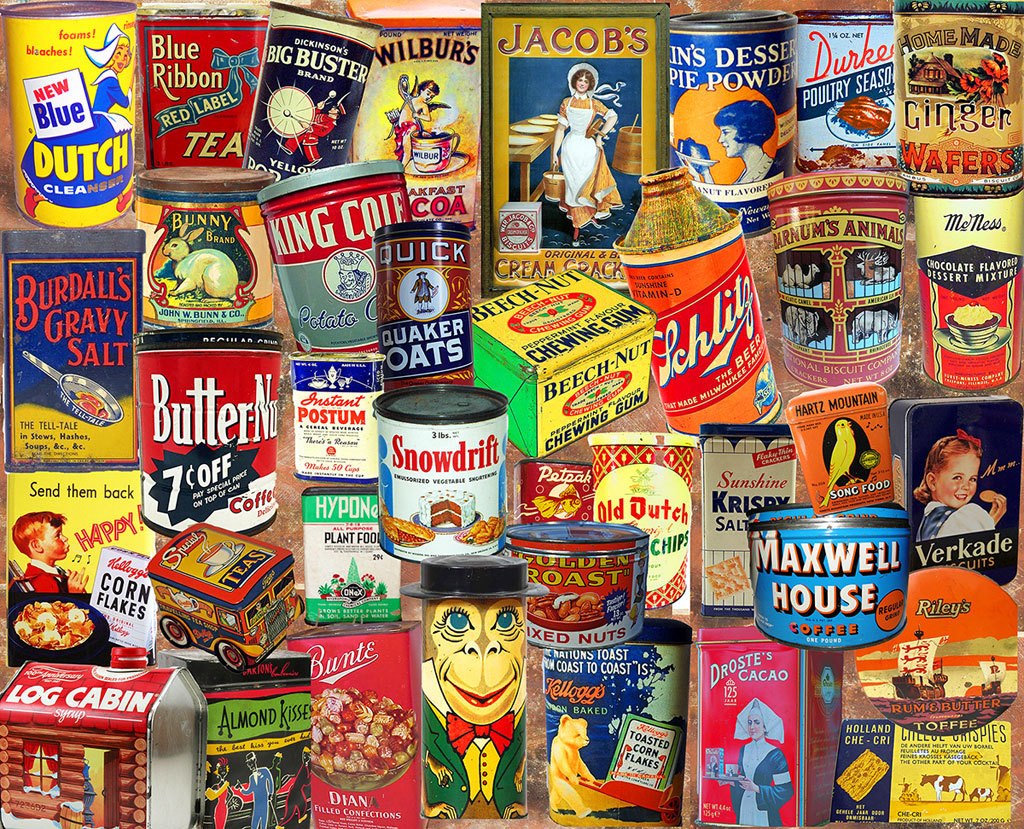 Vintage Tins  - 1000pc Jigsaw Puzzle by White Mountain