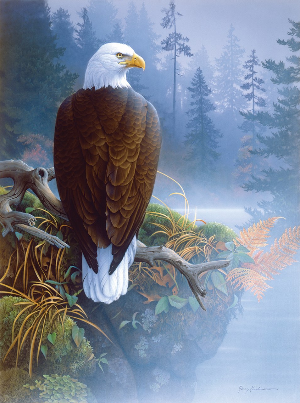 Eagle in the Mist - 1000pc Jigsaw Puzzle by SunsOut