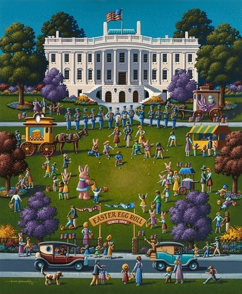 Easter Egg Roll - 500pc Jigsaw Puzzle by Dowdle