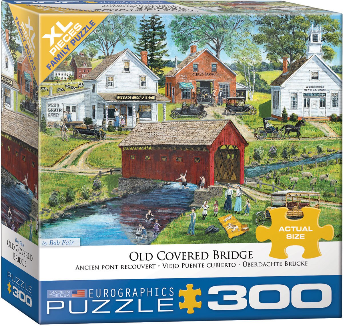 Fair: Old Covered Bridge - 300pc Jigsaw Puzzle by Eurographics  			  					NEW - image 1