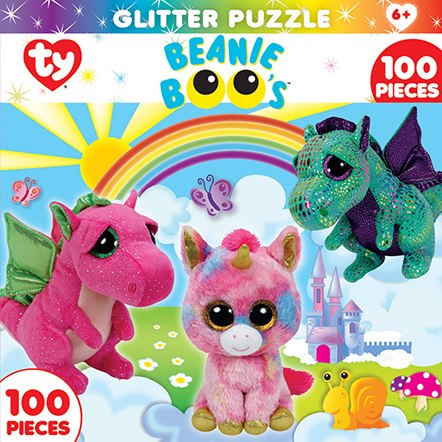 TY: Fairytale Club - 100pc Glitter Jigsaw Puzzle By Masterpieces