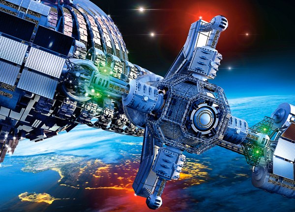 Futuristic Spaceship - 260pc Jigsaw Puzzle By Castorland