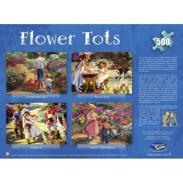 Flower Tots: Tea For Four - 500pc Jigsaw Puzzle by Holdson  			  					NEW - image 2