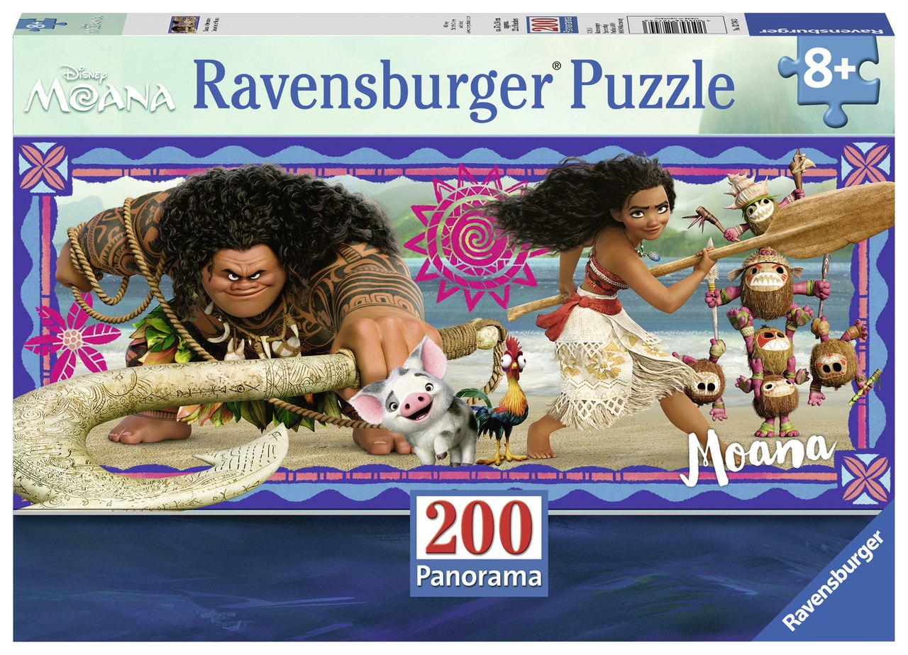 Moana's Adventure - 200pc Panoramic Jigsaw Puzzle by Ravensburger  			  					NEW - image 1