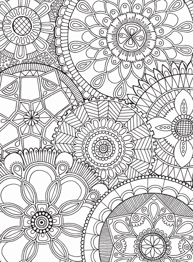 Puzzle Escapes: Mandala Collage - 500pc Coloring Jigsaw Puzzle by Masterpieces