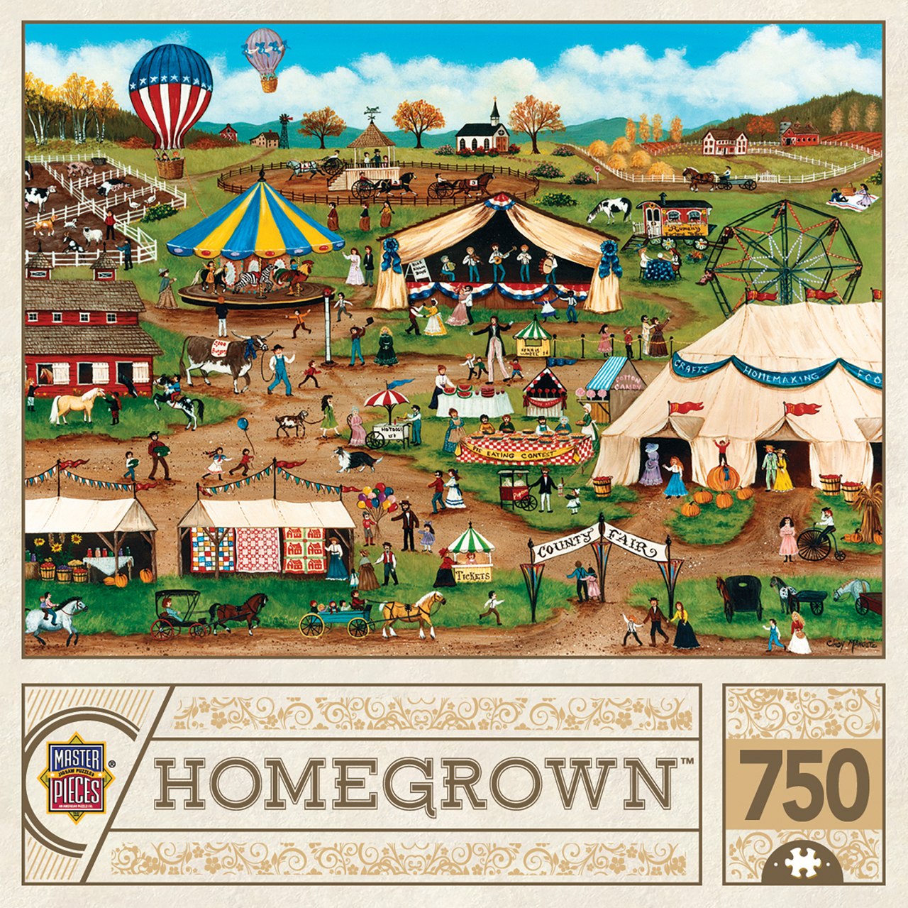 Country Fair - 750pc Jigsaw Puzzle by Masterpieces  			  					NEW - image 1