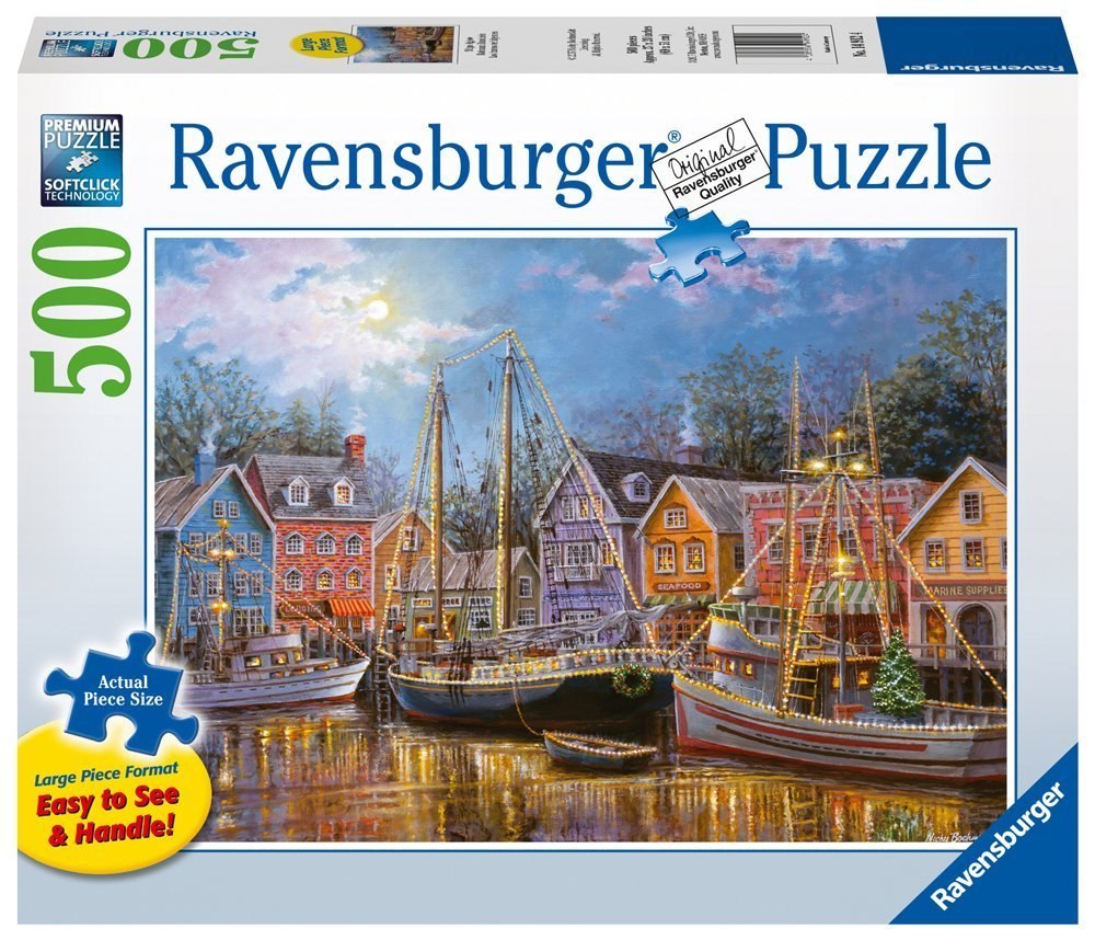 Ships Aglow - 500pc Large Format Jigsaw Puzzle by Ravensburger  			  					NEW - image 3