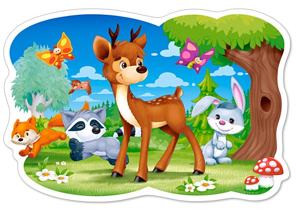 A Deer and Friends - 12pc Jigsaw Puzzle By Castorland