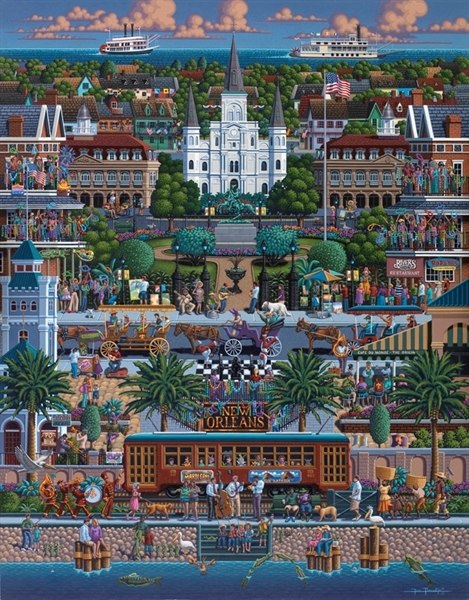 New Orleans - 1000pc Jigsaw Puzzle by Dowdle