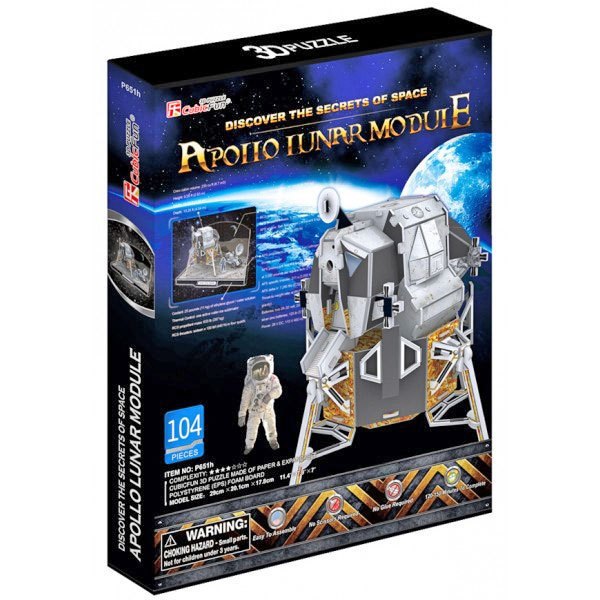 Lunar Module - 104pc 3D Jigsaw Puzzle by Daron  			  					NEW - image 1