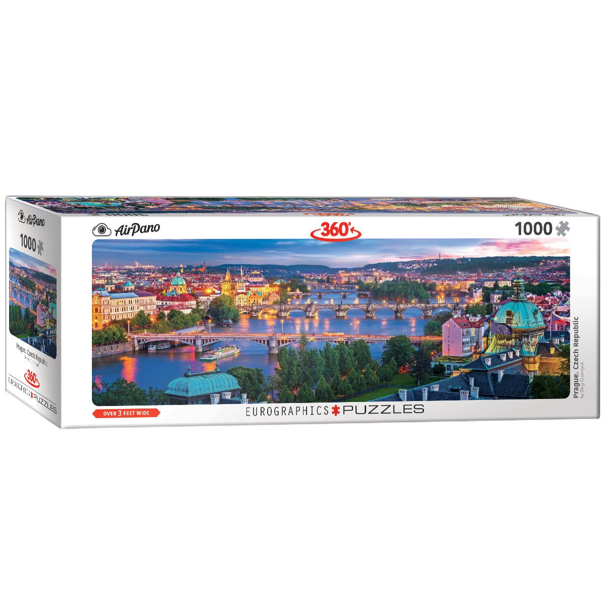 Prague, Czech Republic - 1000pc Panoramic Jigsaw Puzzle by Eurographics  			  					NEW - image 1